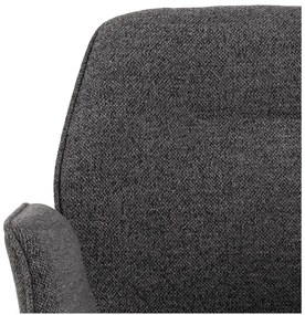 Sötétszürke kárpitozott étkezőfotel Aura – Actona