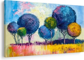 Kupolafák képe, olajfestmény (90x60 cm)