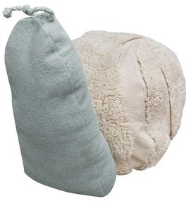 Világoszöld-krémszínű gyerek babzsákfotel Mr. Snail – Lorena Canals