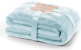 Mic világoskék mikroszálas takaró, 160 x 210 cm - DecoKing