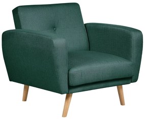 Zöld kárpitozott fotel FLORLI Beliani