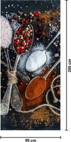 Fotótapéta ajtóra - Fűszerek (95x205cm)