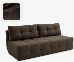 MORANA ágyazható kanapé mokka bouclé kárpittal