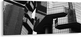 Üvegépületek képe (120x50 cm)