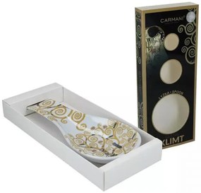 Klimt porcelán fakanáltartó díszdobozban - Életfa