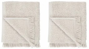 Krémszínű pamut törölköző szett 2 db-os 30x50 cm FRINO – Blomus