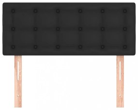 fekete műbőr fejtámla 100x5x78/88 cm