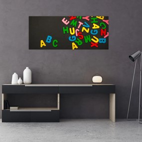 Kép - színes betűk (120x50 cm)