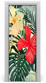 Ajtómatrica Hawaii virágok 75x205 cm
