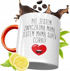 Narancssárga Bögre Anyukáknak Anyák Napjára fényképes nyomattal