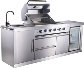 Avenberg TRINITY Kerti konyha grillel és hűtőszekrénnyel