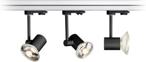 RENDL FAX háromáramkörös sínre fekete 230V LED GU10 12W