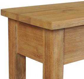 tömör tíkfa konzolasztal 120 x 30 x 80 cm