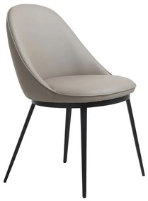 Gain design szék, taupe textilbőr