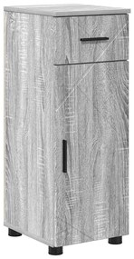 Fürdőszoba bútor szett 4 pcs Szürke sonoma 30 x 35 x 192 cm