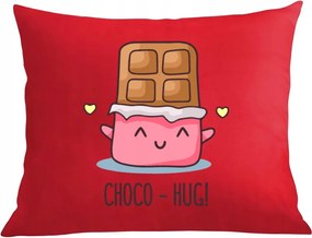 Párna párnahuzat nyomott mintás Csokoládé ölelés