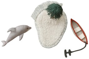 Mentazöld pamut gyerek játszószőnyeg 90x130 cm Waves – Lorena Canals