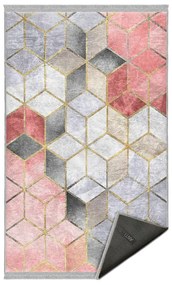 Rózsaszín-szürke mosható szőnyeg 120x180 cm – Mila Home