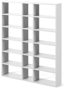 Pombal fehér könyvespolc, szélesség 182 cm - TemaHome