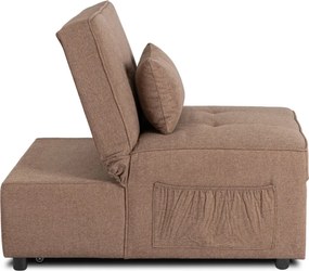 Dönthető, alvófunkciós fotel iberis 80 cm barna, fotel