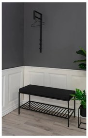 Fekete fém fali fogas Trento – House Nordic