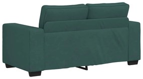 kétszemélyes sötétzöld szövet kanapé 120 cm