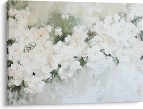 Kép - Fehér virág absztrakció (70x50 cm)