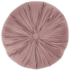 Velvet világos rózsaszín bársony díszpárna, ø 38 cm - Tiseco Home Studio