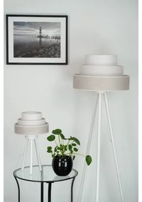 Brilagi - Állólámpa ALASKA LUNETA 1xE27/15W/230V szürke/krémes