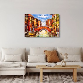 Kép - Olajfestmény a városról III. (90x60 cm)