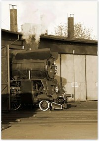 Poszterek 70x100 Gőzmozdony Ol 49-69 Szépia