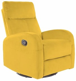 Olimp Velvet állítható fotel, sárga