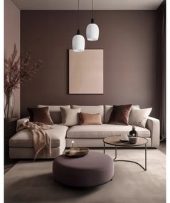 Kábelre függesztett csillár WOLKEN 1xE27/40W/230V fehér/fekete