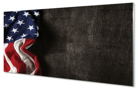 Akrilkép Amerikai zászló 125x50 cm