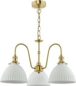 Dar Lighting modern csillár hadano fehér sárgaréz darhad0340-09