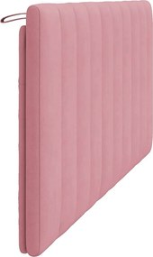 rózsaszín bársony fejtámla párna Hanko 180 cm