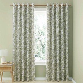 Zöld függöny szett 2 db-os 168x229 cm Sorrel Leaves – Catherine Lansfield
