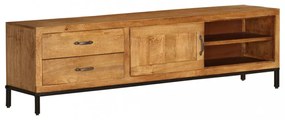 tömör mangófa TV-szekrény 140 x 30 x 40 cm