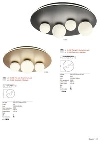 Redo 01-2466 - CORUM LED mennyezeti lámpatest 48W/230V 3000K CRI 90 fekete