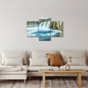 Kép - sziklák és a vízesés (90x60 cm)