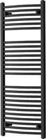Íves törölközőszárító radiátor 1200x500 mm fekete