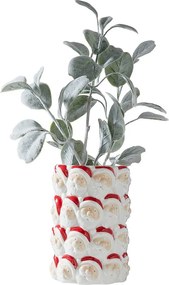X-MAS kerámia váza 18 cm, Mikulások