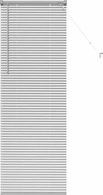 vidaXL Zsalugáter Redőnyök Ezüst 175 x 60 cm Alumínium