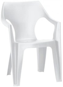 Curver Dante alacsony támlás műanyag kerti szék, fehér