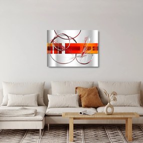 Absztrakt kép (üvegen) (70x50 cm)
