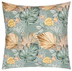Bellatex Adéla Monstera párna, sárga rózsa, 40 x40 cm