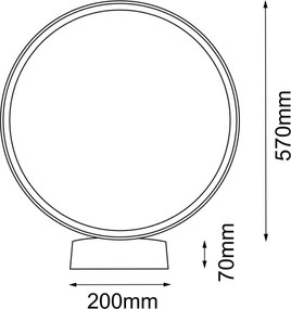 Antigo Abira 9912 Állólámpa 1x22W/LED 4000K 2075lm IP44