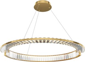 MAYTONI P097PL-L45BS3K KRONE Kristály Függesztett Lámpa Sárgaréz, Átlátszó LED IP20