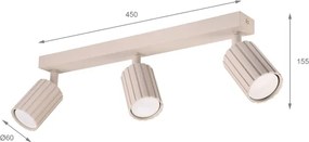 Brilagi - CRISPINA spotlámpa 3xGU10/10W/230V bézs