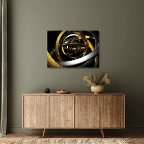 A modern absztrakció képe (üvegen) (70x50 cm)